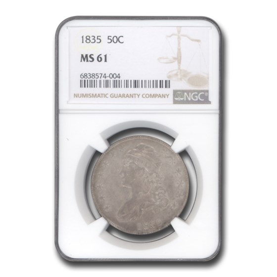 1835 Capped Bust Half Dollar MS-61 NGC 1835 Capped Bust Half Dollar MS-61 NGC